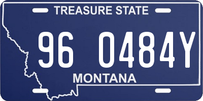 MT license plate 960484Y
