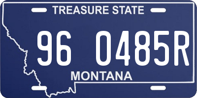 MT license plate 960485R