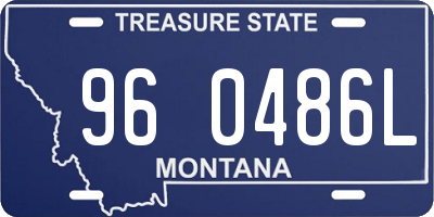 MT license plate 960486L