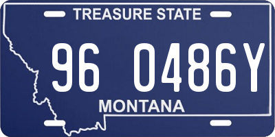 MT license plate 960486Y