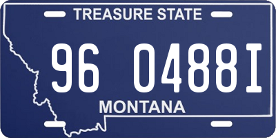 MT license plate 960488I