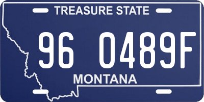 MT license plate 960489F