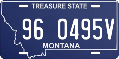 MT license plate 960495V