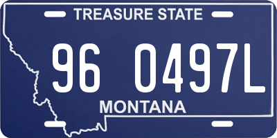 MT license plate 960497L