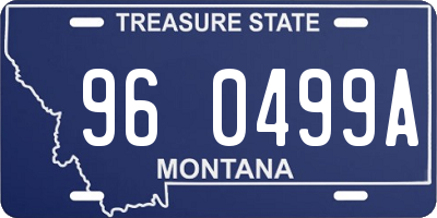 MT license plate 960499A