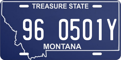 MT license plate 960501Y