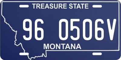 MT license plate 960506V