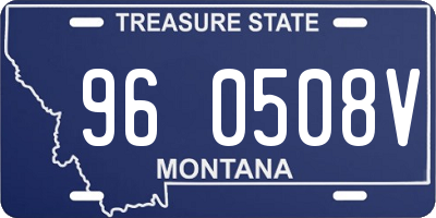MT license plate 960508V