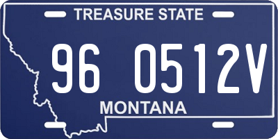 MT license plate 960512V