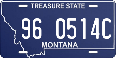 MT license plate 960514C
