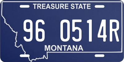 MT license plate 960514R