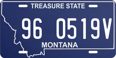 MT license plate 960519V