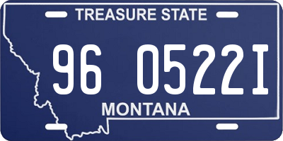 MT license plate 960522I