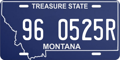 MT license plate 960525R