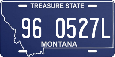 MT license plate 960527L