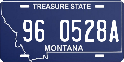 MT license plate 960528A