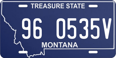MT license plate 960535V