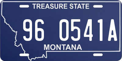 MT license plate 960541A