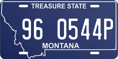 MT license plate 960544P