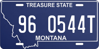 MT license plate 960544T