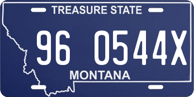 MT license plate 960544X
