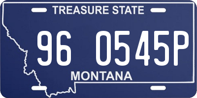 MT license plate 960545P