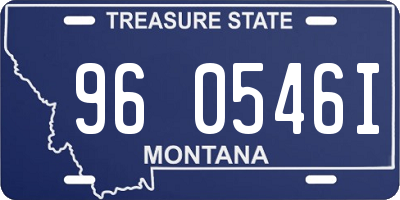 MT license plate 960546I