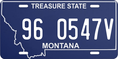 MT license plate 960547V