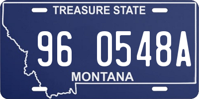 MT license plate 960548A