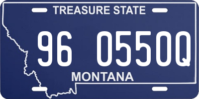 MT license plate 960550Q