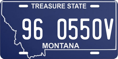 MT license plate 960550V