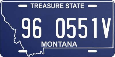MT license plate 960551V