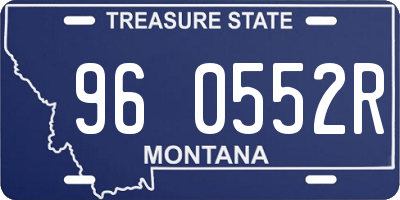 MT license plate 960552R