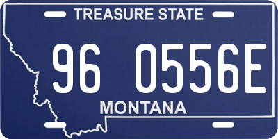 MT license plate 960556E