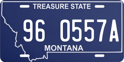 MT license plate 960557A