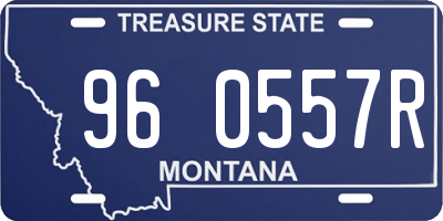 MT license plate 960557R