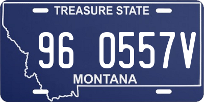 MT license plate 960557V