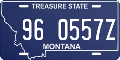 MT license plate 960557Z