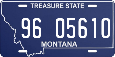 MT license plate 960561O