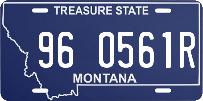 MT license plate 960561R