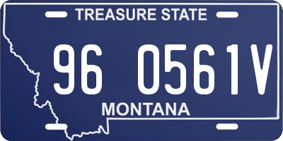 MT license plate 960561V