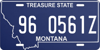 MT license plate 960561Z