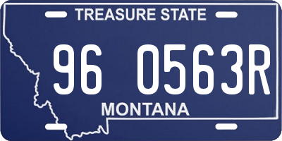 MT license plate 960563R