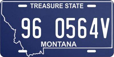 MT license plate 960564V