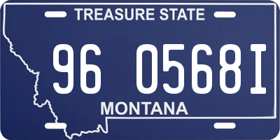 MT license plate 960568I