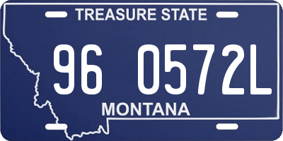 MT license plate 960572L