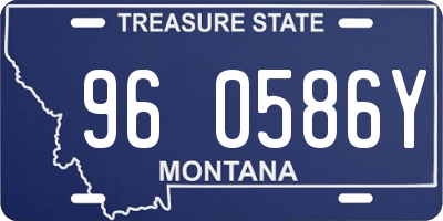 MT license plate 960586Y