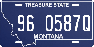 MT license plate 960587Q