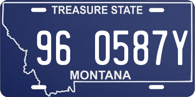 MT license plate 960587Y