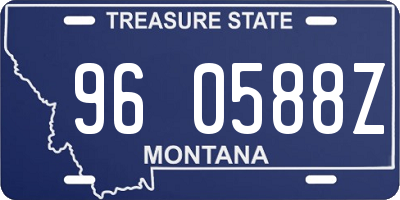 MT license plate 960588Z
